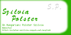 szilvia polster business card